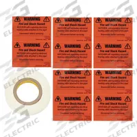 RAYCHEM Application Tape: WinterGard Heating Cables, Application Tape (MPN 062231-000). Key specifications — Product Type: Application Tape; Brand: RAYCHEM; Includes: (10) Electric Trace Labels; For Use With: WinterGard Heating Cables.