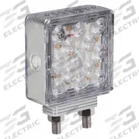 MAXXIMA M42362RYCL-A: LED, Turn Signal Light, Clear, Square, 4 1/2 in Overall Ht, Blunt Cut Wires. Key specifications — Standards: SAE J222; Electrical Connection: Blunt Cut Wires; Brand: MAXXIMA; Installation Type: Permanent; Lens Color: Clear; Lighting Technology: LED; Light Type: Turn Signal Light.