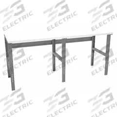 TENNSCO Workbench: Adj Ht, Laminate, 96 in x 30 in, 1,000 lb Overall Load Capacity, Gray (MPN WBAT-1-3096P). Key specifications — Brand: TENNSCO.