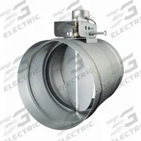 8" Round Motorized Damper: For 8 in Dia, 10 in L, 10 in H, Galvanized Steel, 24V AC (MPN MD8T). Key specifications — Nameplate Voltage: 24V AC; Blade Seal Material: Foam; Brand: BROAN; Switch Action: Normally Closed; Includes: 24 Volt 20VA transformer.