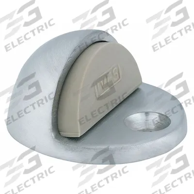 IVES Dome Door Stop: Door - Mounted, 2 in Wd, 1 in Overall Ht - Standard Door Stops