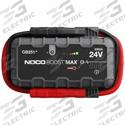 NOCO Jump Starter: Boosting, For 24 V Battery Volt, 2.1 A @5V, USB, For Lithium - Handheld Power & Jump Starters