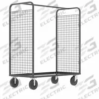 VALLEY CRAFT Cage Cart: 2,000 lb, Overall Dim. 57 in L x 30 in W x 68 in H, Rubber, Gray (MPN F89254VCGY). Key specifications — Caster/Wheel Configuration: (2) Rigid; Color: Gray; Brand: VALLEY CRAFT.