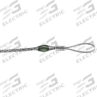 HUBBELL WIRING DEVICE-KELLEMS Pulling Grip: 0.75 in to 0.99 in, 14,400 lb Breaking Strength (MPN 03302048). Key specifications — Cable Dia. Range: 0.75 in to 0.99 in; Material: Galvanized Steel; Color Code: Light Blue; Eye Style: Flexible; Brand: HUBBELL WIRING DEVICE-KELLEMS.