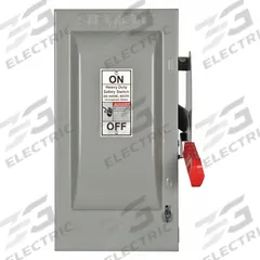 SIEMENS Safety Switch: Fusible, 30 A, Single Phase, 600V AC, Galvanized Steel, Indoor (MPN HF261). Key specifications — Brand: SIEMENS.