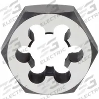 CHICAGO-LATROBE Pipe and Conduit Thread Die: 3/4"-14 NPT, 2" Hex Wd, Carbon Steel (MPN 411899)