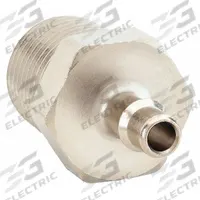 PNEUMADYNE INC Barbed Fitting Adapter: 1/8 in ID Size, Barbed x MNPT, Brass, 1 1/16 in Overall Lg (MPN EB30-1/8-5). Key specifications — Brand: PNEUMADYNE INC.
