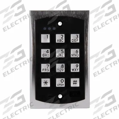 LINEAR Access Control Keypad: 10 to 30V DC/12 to 24V AC, 200 mA Current - Security Door Alarm Controls