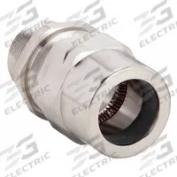 Liquid-Tight Conduit Fitting: Nickle Plated Brass, 1 1/2 in Trade Size, Non-Insulated, Straight (MPN TMC2-150162NB). Key specifications — Insulated: Non-Insulated; Box Connection: 1-1/2 in MNPT; Hazardous Location Rating: Class III, Division 1 and 2; Brand: APPLETON ELECTRIC.