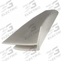 PAWLING CORP Corner Cover: PVC, Outside Corner, 8 ft Panel Size, Silver Gray, 0.025 in Thick (MPN WC-101-0-210). Key specifications — Color: Silver Gray; Brand: PAWLING CORP.