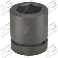 WRIGHT Impact Socket: 2 1/2 in Drive Size, SAE, 2 15/16 in Socket Size, 6-Point, Std, Black Oxide (MPN 85823). Key specifications — attr1215501: WRIGHT; attr1215515: Black Oxide; attr1215518: 2-15/16 in.