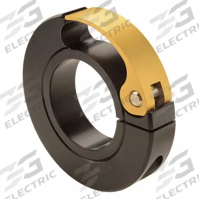 RULAND MANUFACTURING Shaft Collar: 1-Piece, Metric, Round, Clamp On, 12 mm Bore Dia - Cam Lever Quick-Clamping Shaft Collars