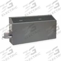 MARKEL Hazardous-Location Electric Heater: 7.6 kW Watt Output, Gray, 480V AC, 3-phase (MPN FEP-7648-3RA). Key specifications — Voltage, Phase: 480V AC, 3-phase; Cabinet Dimensions - W x H x D: 58 in x 18 in x 9 in; Overall Dimensions - H x W x D: 18 in x 64 in x 9 in; Brand: MARKEL; Housing Color: Gray.