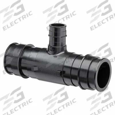 ZURN Barbed Tee: Polymer, Expansion, 2 in ID, 2 in ID - Expansion Polymer Barbed Tube Fittings