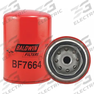 BALDWIN FILTERS Fuel Filter: Spin-On, 3 11/16 in Outside Dia, M16-1.50 Thread Size, Cellulose - Spin-On Fuel Filters