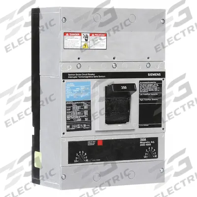 Siemens Molded Case Circuit Breaker: 350 A Amps, 65kA at 240V AC, Fixed, Lug, Non-Applicable - JD-Frame Siemens Molded Case Circuit Breakers
