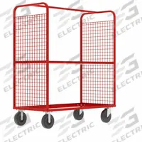 VALLEY CRAFT Cage Cart: 2,000 lb, Overall Dim. 57 in L x 30 in W x 68 in H, Adj, 1 Shelves, Rubber (MPN F89729VCRD). Key specifications — Caster/Wheel Configuration: (2) Rigid; Color: Red; Shelf Adjustability: Adjustable; Brand: VALLEY CRAFT.