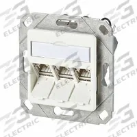 METZ CONNECT Wall Outlet: UPK, GD-Zn (Zinc Die-Cast), IDC Connection x RJ45, 180° Mounting Angle (MPN 130B11D31102-E). Key specifications — Housing Material: GD-Zn (Zinc Die-Cast); Mounting Type: UPK; Product Type: Wall Outlet; Connector Color: White; Connection Type: IDC Connection x RJ45.