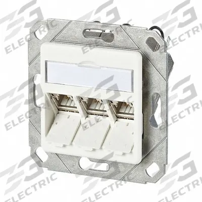 METZ CONNECT Wall Outlet: UPK, GD-Zn (Zinc Die-Cast), IDC Connection x RJ45 - Voice & Data Housings, Panels & Connector Components