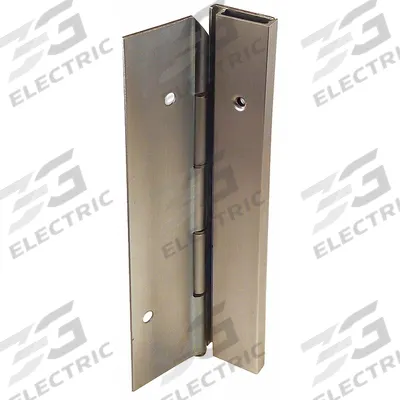 MARKAR Piano Hinge: Steel, 8 ft Leaf Ht, 1 3/4 in Leaf Wd - Half Surface-Mount Piano Hinges