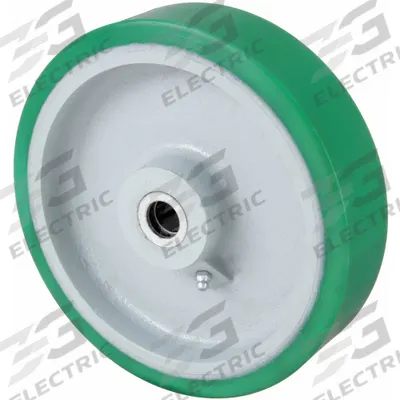 APPROVED VENDOR Caster Wheel: 8 in Wheel Dia., 2 in Wheel Wd, Polyurethane - Polyurethane Tread on Iron Core Wheels