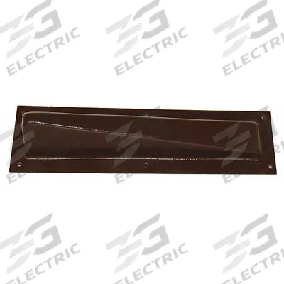 PAWLING Door Knob Protector: 12 in Lg, 3 3/16 in Wd, 2 3/16 in Projection, Brown - Lever Door Protector Bars