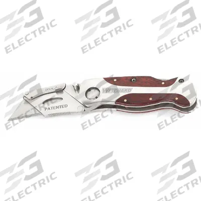 WESTWARD Folding Utility Knife: 3 5/8 in/6 in, Steel, Metal, 1 Blades Included - Manually Opening Utility Knives