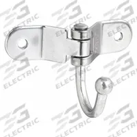SUGATSUNE Corner Hook: Screw, 12 1/4 lb Wt Capacity, 1 Points per Hook, Silver, 1 5/8 in Projection (MPN TZ-360). Key specifications — Color: Silver; Finish: Polished; Material: Stainless Steel; Product Type: Corner Hook.