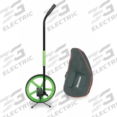 WESTWARD Measuring Wheel: 100,000 ft Range, Fixed Handle Handle, Spoked Single Wheel - Mechanical Outdoor Measuring Wheels