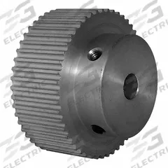 DAYTON Timing Pulley: Modified Curvilinear, Fixed, For GT Timing Belt Section, For 15 mm Belt Wd (MPN 50-3P15-6A4). Key specifications — Brand: DAYTON; Finish: Clear Anodized; For Belt Series: Powerhouse®.