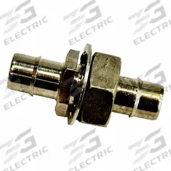 MEM-CO Mini Barb Fitting: 3/4 in ID x 1/4 in ID Size, Tube x Tube, Brass, Bulkhead (MPN 3/4BK6-NP). Key specifications — Brand: MEM-CO.