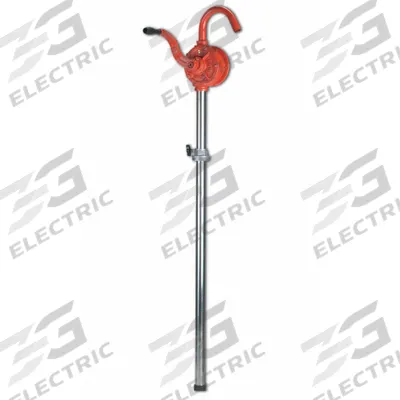 LUBRIMATIC Hand Pump: Rotary Action, Pump with Spout, Cast Iron Housing, 7 oz per stroke - Rotary-Crank Drum Pumps