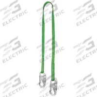 MILLER BY PIP Positioning Lanyard: Steel Snap Hook, Steel Snap Hook, 24 in Lg, 310 lb Capacity (MPN 213TWLS-Z7/2FTGN). Key specifications — Color: Green; Brand: MILLER BY PIP; Adjustable Length: No.