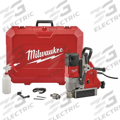 MILWAUKEE Drill Press: 475 RPM – 730 RPM, Permanent Magnet, 5 3/4 in Drill Travel - Compact Magnetic Drill Presses