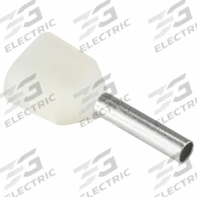 APPROVED VENDOR Wire Ferrule: 20 AWG Max Wire Size, Holds 2 Wire, White, Nylon - Insulated Ferrules