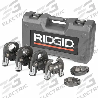 RIDGID Press Tool Accessory Kit: 1/2 in to 1 in Pipe, Black Iron/Steel - Jaw & Ring Sets for Compact Press Tools