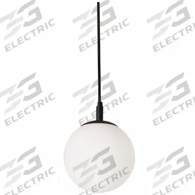 AFX INC. Pendant: 7 1/8 in Dia, 7 1/8 in Ht, Black, 60 W, 120V AC - Loretto Pendant Lights