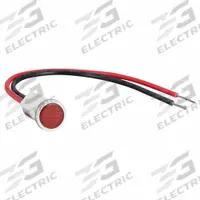 DAYTON Flush Panel Light: 12 mm Panel Mounting Hole Dia, LED, Flush Head (MPN 22NY41). Key specifications — Brand: DAYTON; Electrical Connection: 6 in Wire Leads.