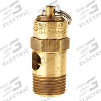 CONRADER Safety Valve: Soft Seat, 3/8 in (M)NPT Inlet (In.), 3/8 in (F)NPT Outlet (In.), Brass (MPN SRV250-3/8-CE-150). Key specifications — attr291993: Soft Seat; attr291998: Brass; attr292007: Silicone; attr292009: Brass; attr294753: CONRADER.