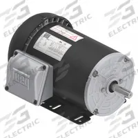 WEG General Purpose Motor: Rigid Base Mount, Totally Enclosed Fan Cooled, 1/3 hp, 208-230/460V AC (MPN .3336ES3E56-S). Key specifications — Brand: WEG; Nameplate Voltage @ 60 Hz: 208-230/460V AC; Full Load Current @ 60 Hz: 1.33-1.20/0.602 A; Nameplate RPM @ 60 Hz: 3,485 RPM; Motor Enclosure: TEFC.