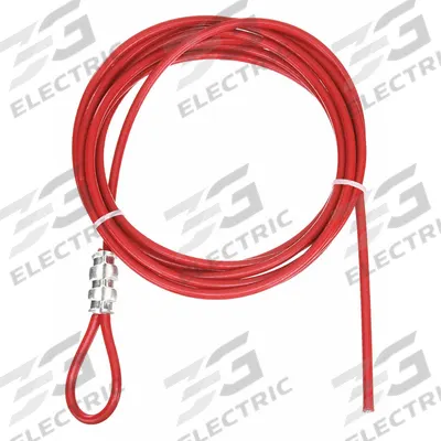 BRADY Cable Spool: Cable Only, Includes Cable, Steel, 10 ft Cable Lg