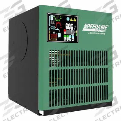 SPEEDAIRE Refrigerated Air Dryer: ISO Class 6, 25 cfm, 115V AC, 1/2 in NPT, 50°F Dew Point - Non-Cycling Refrigerated Compressed Air Dryers