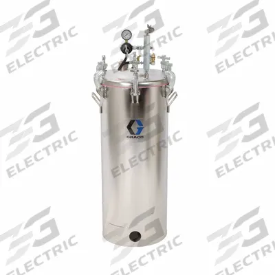 GRACO HIGH PRESSURE TANK: 15 gal Capacity, 100 psi Op Pressure - Max - Paint Pressure Tanks