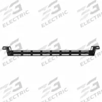 VIDEO MOUNT PRODUCTS Lancing Bar: 1 U, 2 in Overall Dp, 19 in Overall Wd, 7/8 in Overall Ht, Black (MPN ER-LBAR-RA). Key specifications — Color: Black; Includes: Mounting Hardware; Brand: VIDEO MOUNT PRODUCTS; Material: Steel; Product Type: Cable Lacing Bar.
