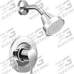 MOEN Shower Faucet: Align, 2.5 gpm Fixed Showerhead Flow Rate, Brass, Chrome Finish, Single Function (MPN T2192). Key specifications — Showerhead Material: Brass; Series: Align.