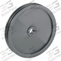 APPROVED VENDOR V-Belt Pulley: 2AK134, 2 Groove, 13.25 in OD, Bushed Bore, H/QT, Cast Iron (MPN 2AK134H). Key specifications — Pulley Industry Number: 2AK134; Pitch Diameter: 13 in (4L, A); For Belt Section (broad, with similar types): 4L, A, or AX.