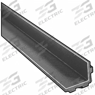 FIBERGRATE Fiberglass Angle: 1 1/2 in Outside Leg Lg, 1 1/4 in Inside Leg Lg, 1/4 in Leg Thick - Fiberglass Concrete Embedment Angle Stock