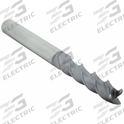 WIDIA HANITA Square End Mill: Carbide, TiCN Coated, 3 Flute, 3/8" Mill Dia, 1-1/2" LOC - Carbide Square End Mills for Aluminum