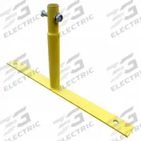 APPROVED VENDOR Flat Feet: 10 in Overall Ht, 20 in Overall Lg, 1 5/8 in Overall Wd, Yellow, Steel (MPN 811PD2). Key specifications — attr982477: Steel; attr377158: APPROVED VENDOR; attr982480: Washer; attr982481: Powder Coated; attr982484: 31DW09; attr1023119: Caster Feet.