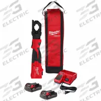 MILWAUKEE Utility Crimper Kit: 18 V, Die Head, 600 kcmil Max Copper, For W Dies, C-Head Head, Inline (MPN 2979-22). Key specifications — attr532196: Yes; attr557685: 8 AWG; attr557684: 8 AWG; attr557683: 600 kcmil; attr557682: 350 kcmil; attr532165: M18; attr532179: Charger; attr532210: M18.